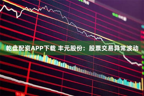乾盘配资APP下载 丰元股份：股票交易异常波动